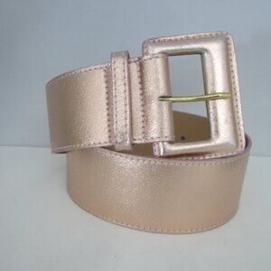 New Shirt Passion Italia Womens S Rose Gold Pink Leather Belt Waist 28" - 34"